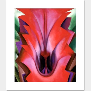 High Resolution Inside Red Canna by Georgia O'Keeffe Posters and Art